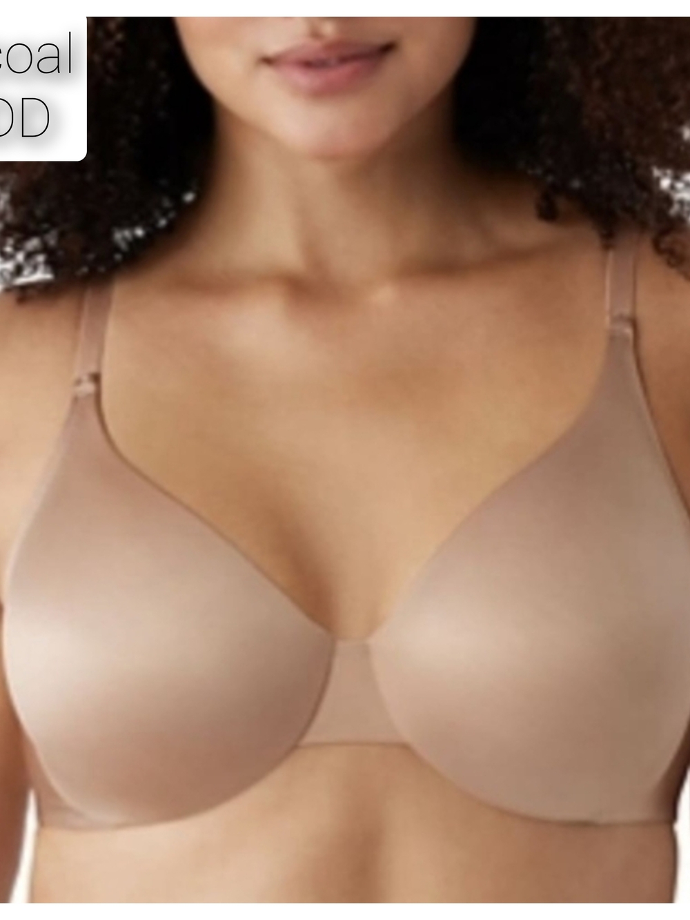 Wacoal Inner Sheen Unlined Underwire Bra 40DD Tan Nude 855397